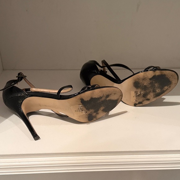 Ivanka Trump Black Strappy Heels - Picture 3 of 3